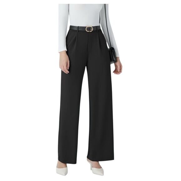 NWT Halara Black Flex High Waisted Pocket Straight Leg Work Pants Sz Large Tall - Picture 10 of 10